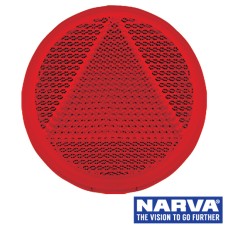 Round Retro Reflector Self Adhesive 65mm - Red